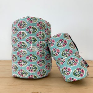 Adorable Block Print Baby Quilt - Handcrafted Nursery Bedding for Your Little Bundle of Joy