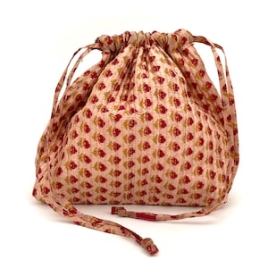 Bolsa de maquiagem grande Siri de seda vintage, bolsa de cosméticos, bolsa de projeto