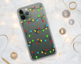 Christmas Lights iPhone Case, Vintage Christmas Lights,  X/XS, SE, iPhone 11 Pro, iPhone 11 Max, iPhone 12, iPhone 12 mini, iPhone 13