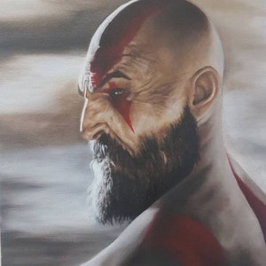 Kratos-portret, God van de oorlog