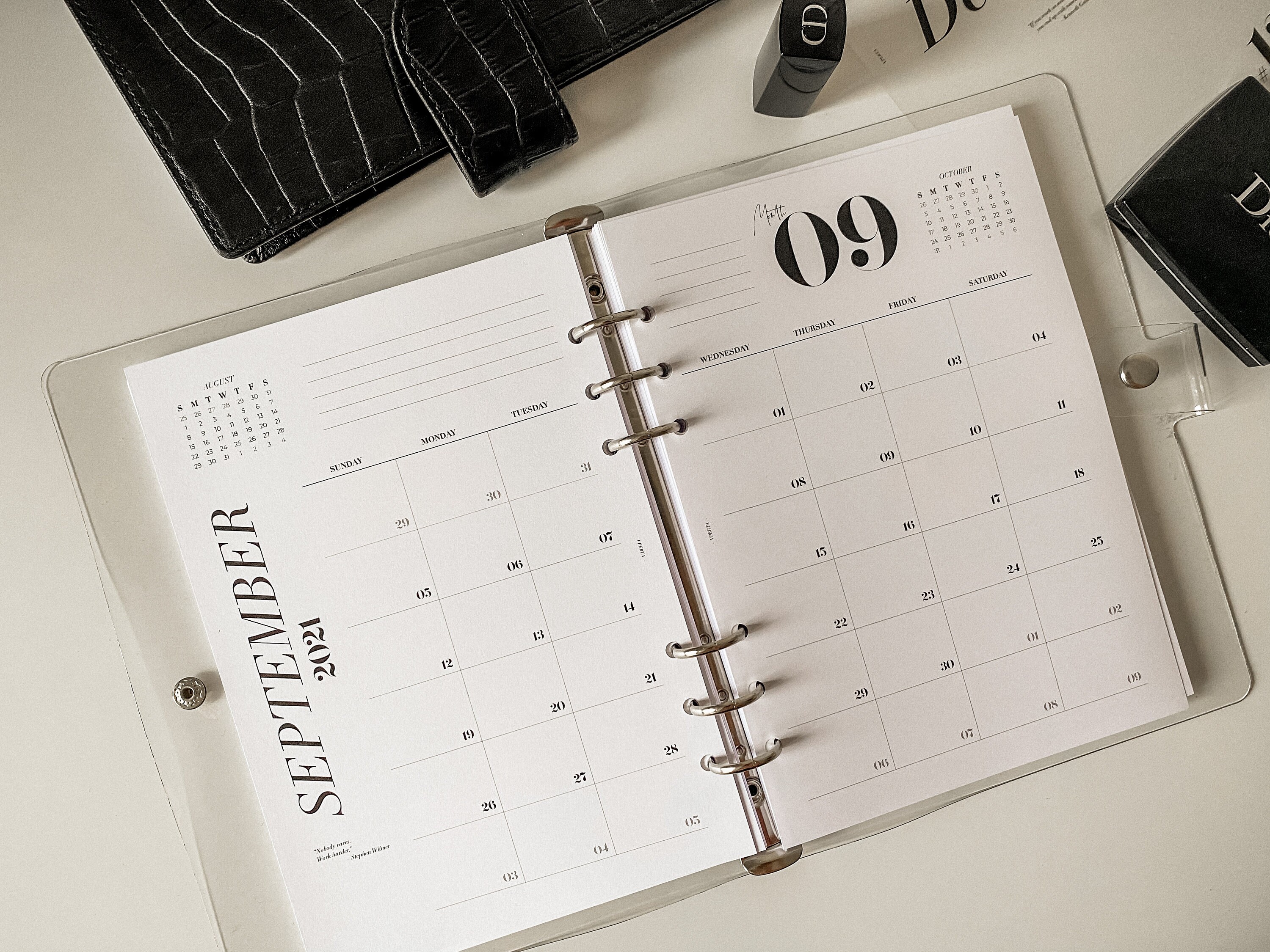 PRINTABLE Monthly Planner Inserts Monthly Focus Notes Etsy Printable monthly planner inserts monthly focus notes etsy