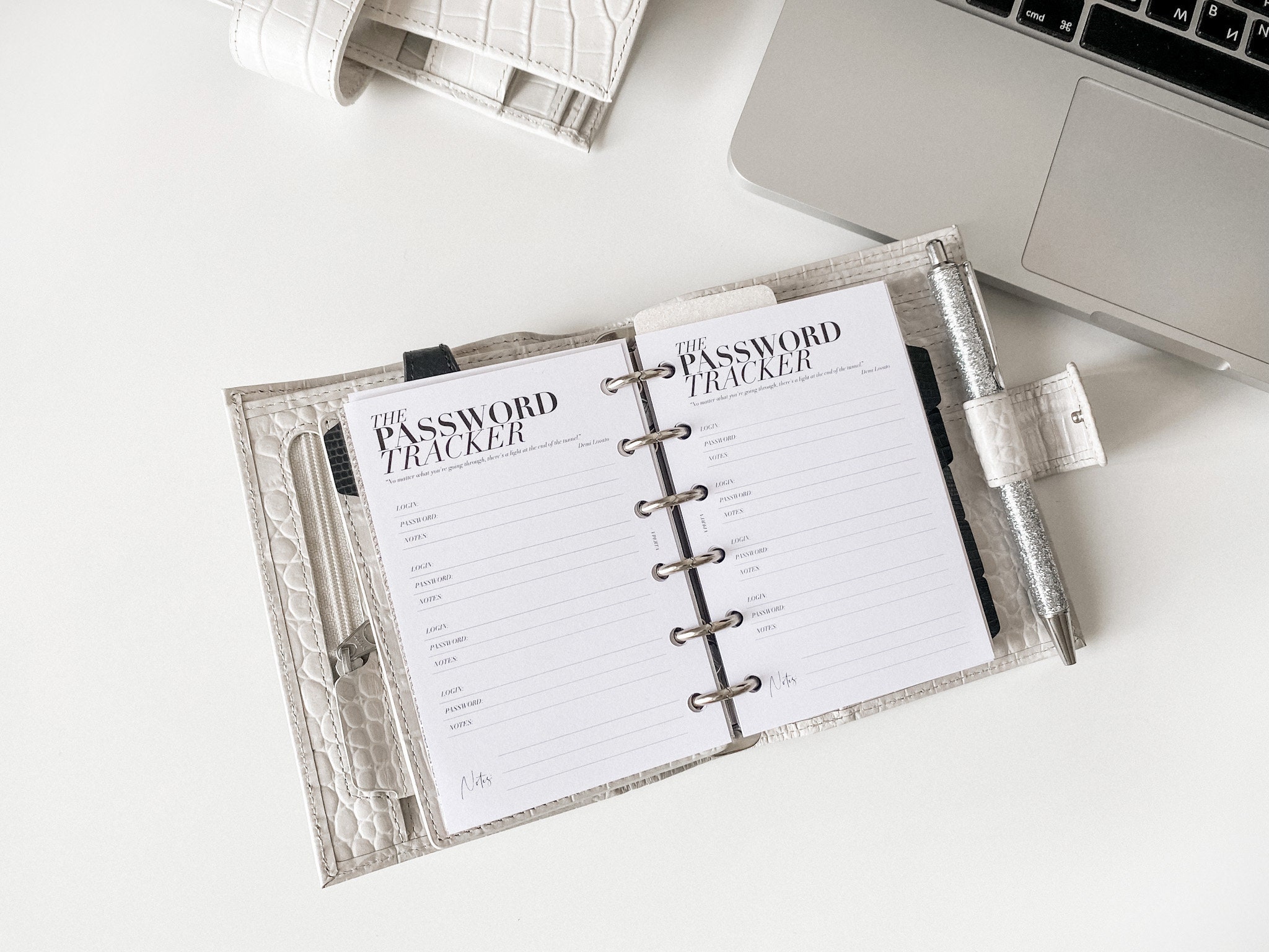 POCKET Planner INSERTS Printed Password Tracker Planner Etsy