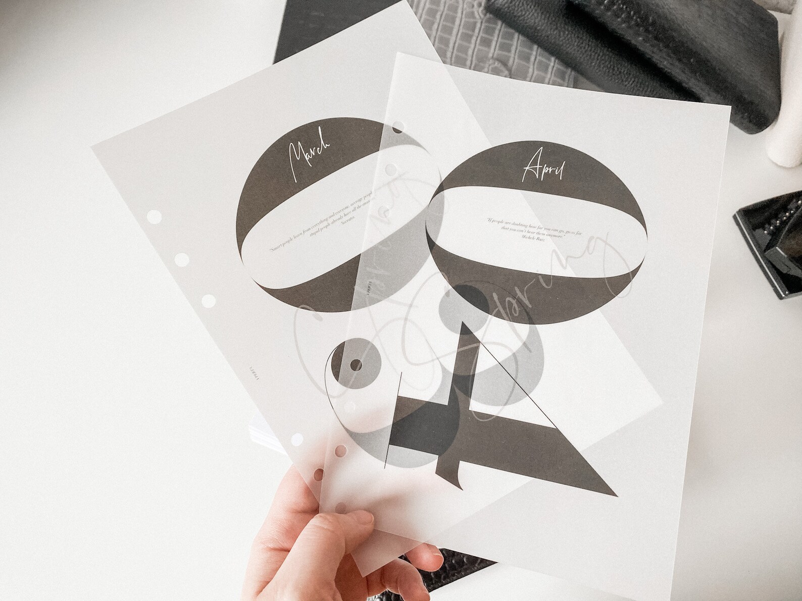 A5 Planner Set of 12 DASHBOARDS PRINTED Planner Dashboards Etsy