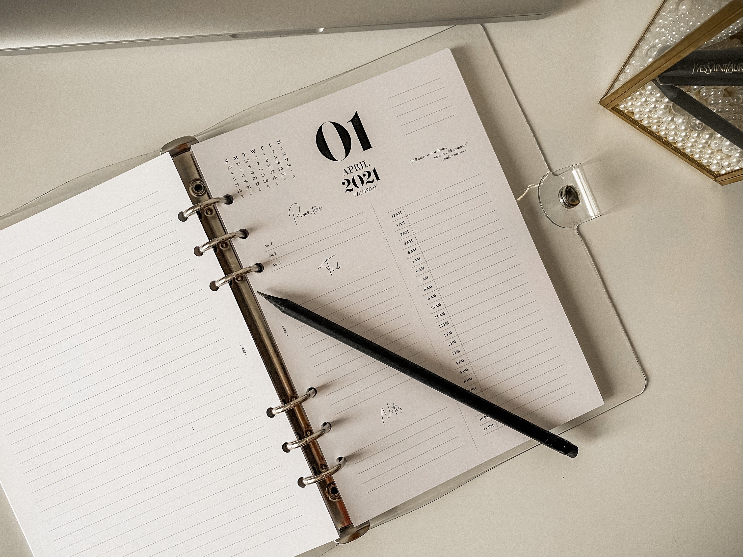 A5 Size INSERTS PRINTED 2021 Daily Planner Inserts FULL Etsy