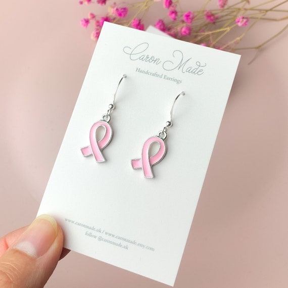 Breast cancer survivor earrings sale