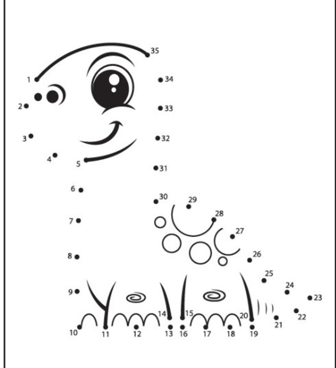 Dinosaur Dot to Dots - Etsy