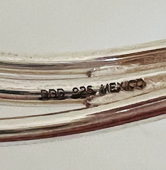 Sterling Silver Boho Three Layer Interlocking Ban… - image 9