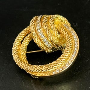 Christian Dior Vintage 1980s Croissant Oval Horn Shell Swirl