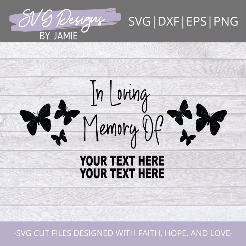In Loving Memory SVG Memorial SVG Heaven SVG Grief Svg | Etsy