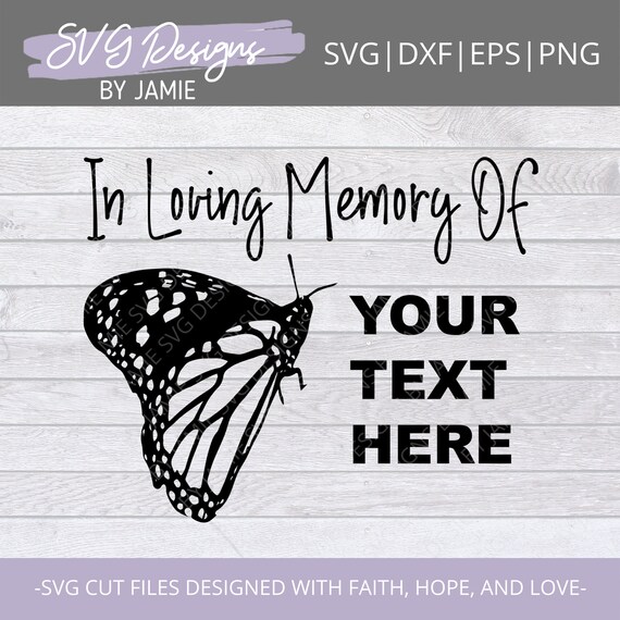 Download In Loving Memory Svg Memorial Svg Heaven Svg Grief Svg Etsy