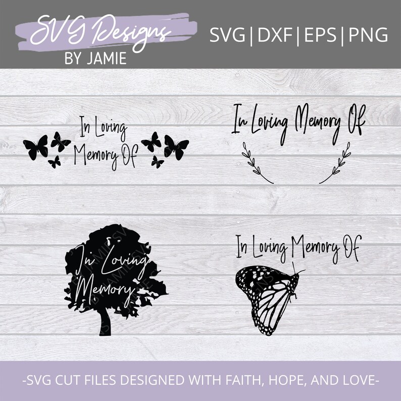 Download In Loving Memory SVG Memorial SVG Heaven SVG Grief Svg | Etsy