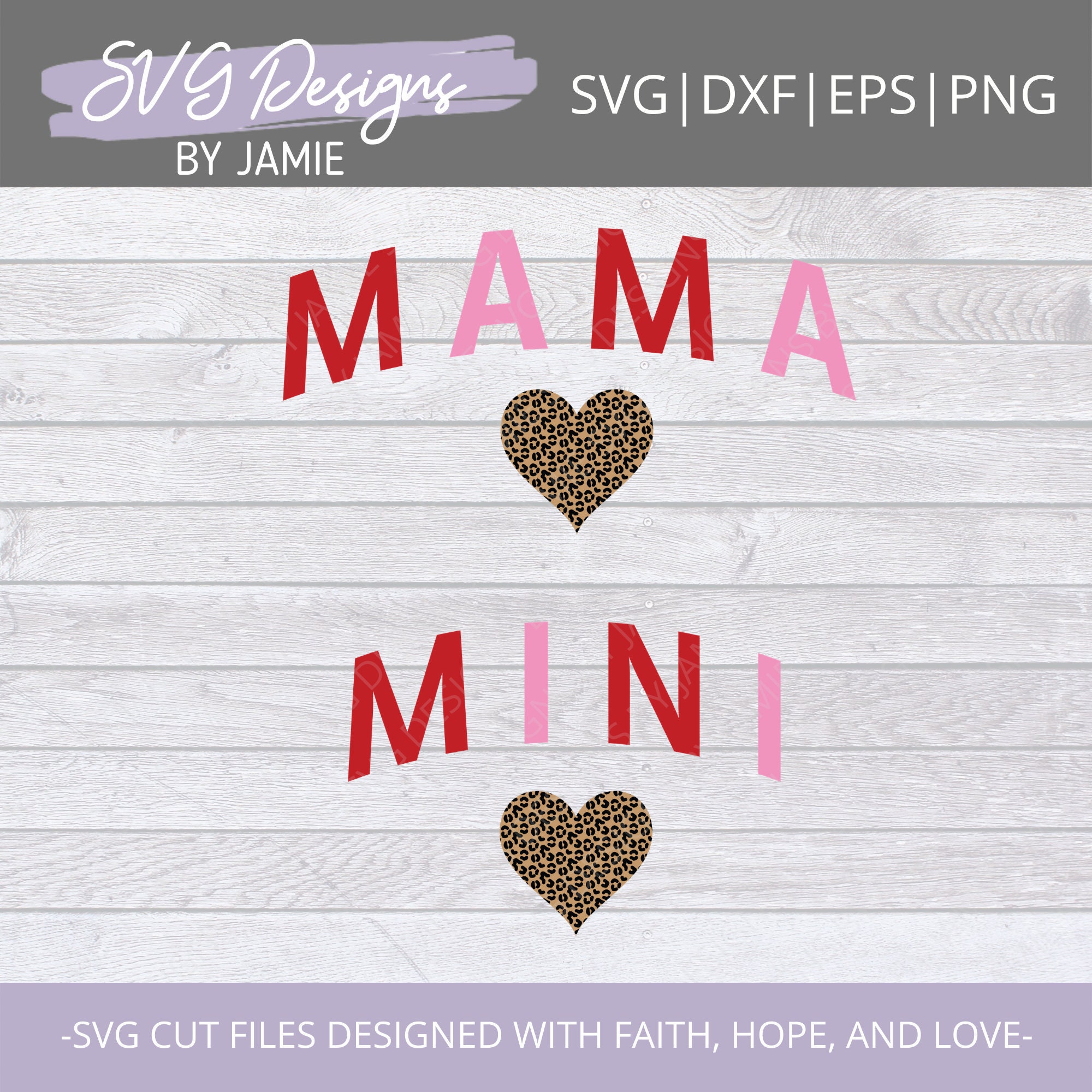 Mama SVG Valentines SVG Mama and Mini SVG Valentines Day | Etsy