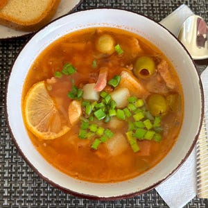 SOLYANKA recipe - Savory Smoky Soup, Homemade family recipe, European cuisine