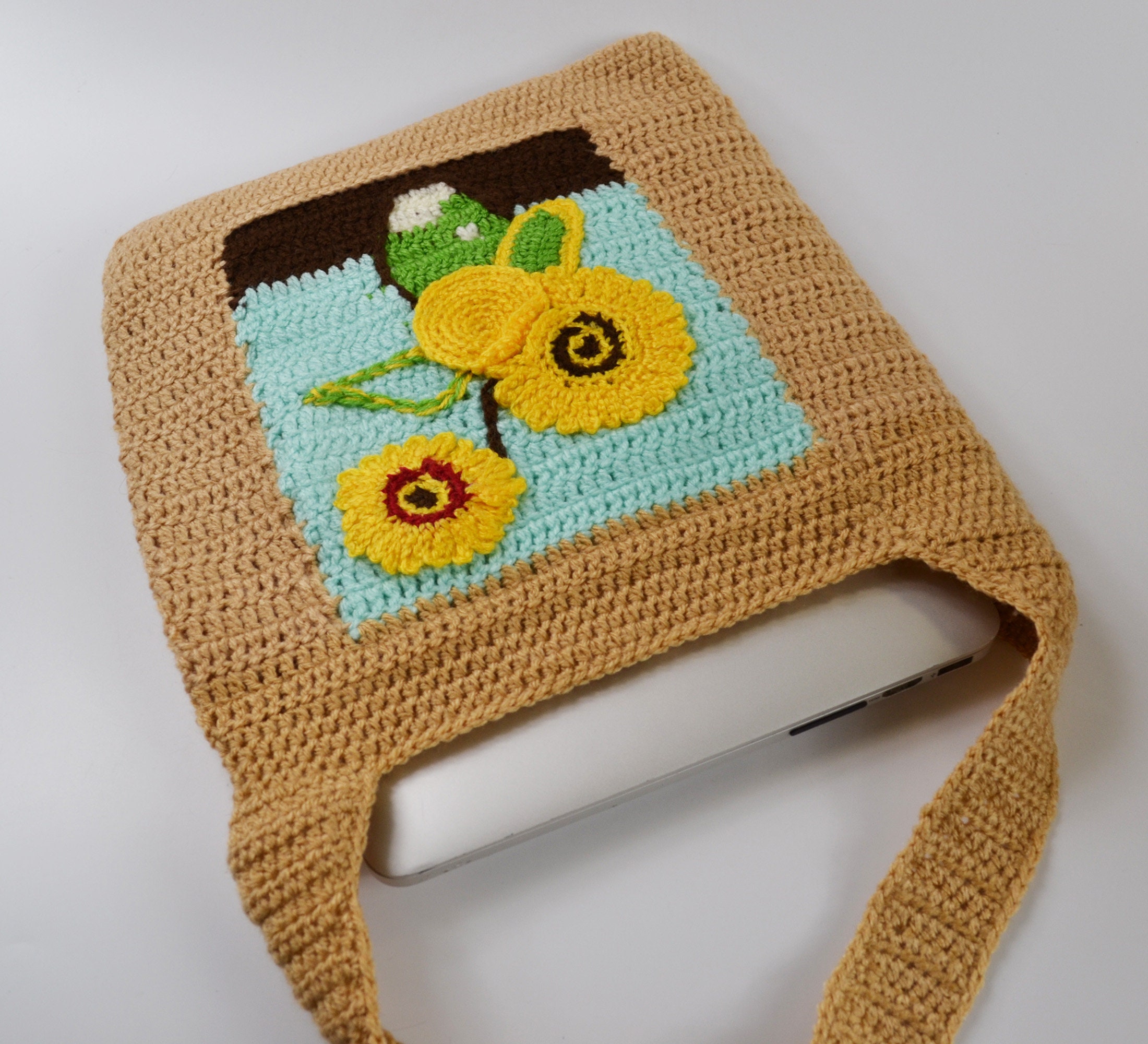 かぎ針編みパターン - ゴッホのひまわりバッグ - Etsy 日本