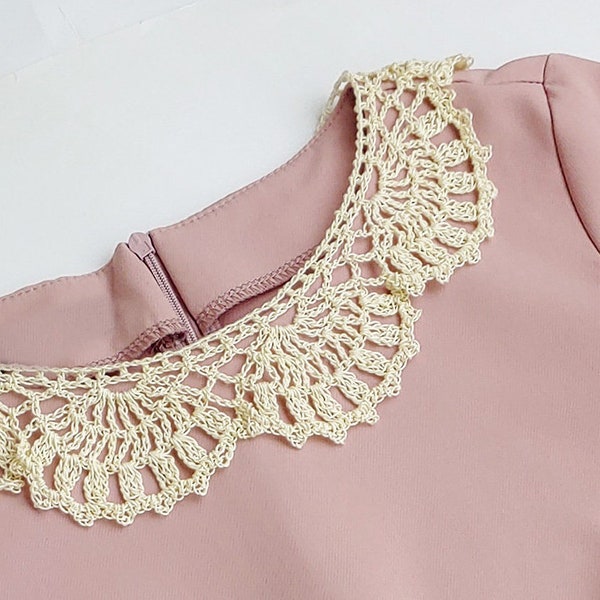 CROCHET PATTERN - Vintage Lace Collar, Romantic Lace Collar Crochet Pattern, Crochet Collar, Crochet Necklace