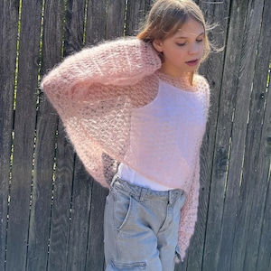 Sheer Mohair Sweater - Etsy