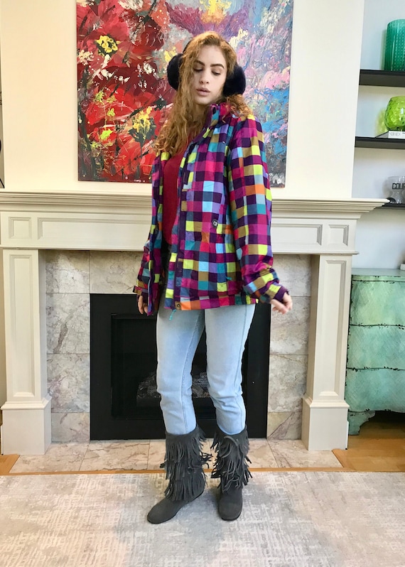 Vintage 90s Ski Jacket // 90s Jacket // Women's Sk
