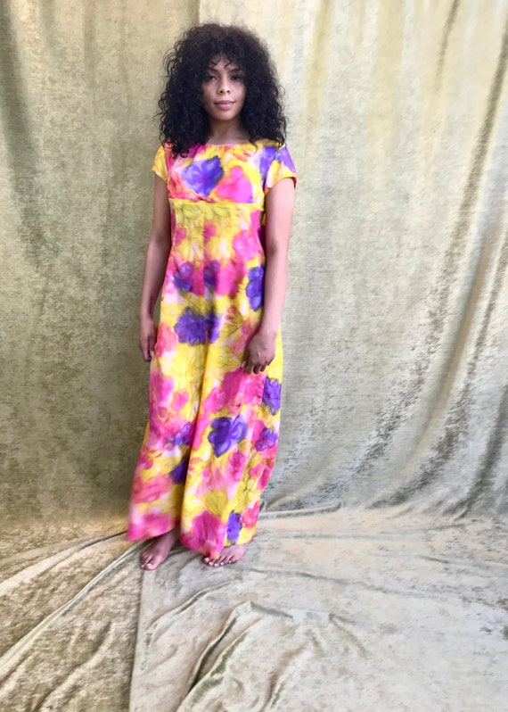 Hawaiian Floor Length Dress // Hawaiian Togs Label