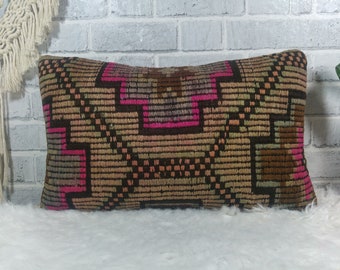 Rainbow couch | Etsy Turkish Kilim Pillow Cover A 871