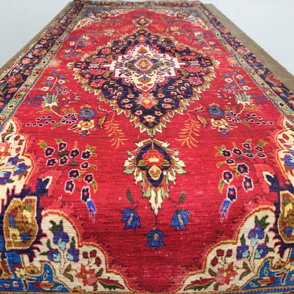 Sophisticated table sheet, Turkish rug style table runner, Desirable table sheet, Non-slip table runner, Oriental table scarf, 12505-01