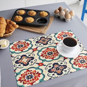 Festive table setting, Decorative placemats, Easy to clean placemats, Placemats for kitchen, Cozy placemat, Washable placemat, 253