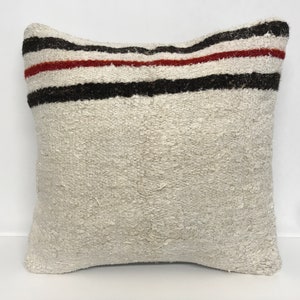 handmade pillow, multicolor pillow, striped pillow, throw pillow cover, 16x16 pillow cover, kilim cushion cover, decorative pillow, 5154