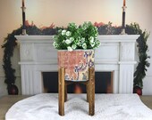 houseplant holder, flower pot holder, green plant pot, indoor plant decor, bohemian basket, planter, vintage plant basket, rug pots, PH 3579