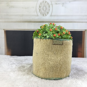 Livingroom decor, Flower pot basket, Turkish rug basket, Planter, Bathroom decor, Bedroom decor, Storage organizer, Indoor planter, PH 729