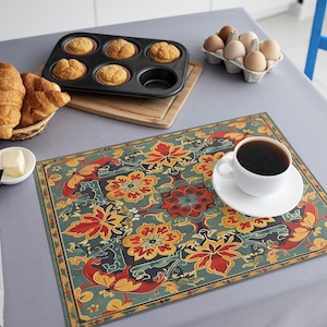 Impressive decor placemats, Authentic placemats, Decorative tableware, Heat resistant tableware, Chic placemats, Unique tableware, 264