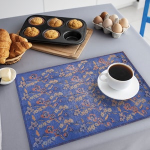 Sophisticated vintage placemats, Kilim pattern placemats, Artisan-inspired placemat, Retro Turkish rug placemat, Eclectic placemats, 2517-03
