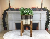 handcrafted basket, outdoor decor, indoor plant hanging, rug plant cover, eclectic decor, home decor style, crochet planter, PH 3577