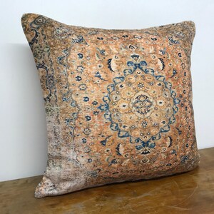 Body pillow, Oriental pillow, Pillow for bed, Throw pillow, Printed velvet, Both side, Sofa pillow, Chair pillow, Worn looking, 12512-01 image 2