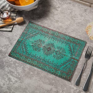 Bohemian chic vibrant placemats, Graduation event placemat set, Wedding gift, Big placemats, Holiday placemats, Dining table decor
