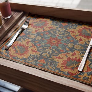 Decorative placemats, Utility placemat, Colorful table mats, Luxury table setting, Fabric placemats, Resistant placemats, Cozy placemat, 263