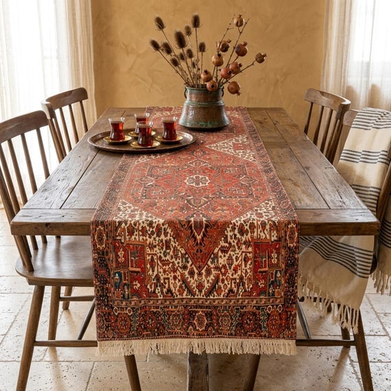 dresser runner boho Table Runner: Vintage Turkish Style (soft Fabric, Various Sizes) 12510-01 Missacc Ivory Bride A-Line Crepe SIZES:0 This 10ft table runner