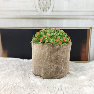 handmade plant pot, flower pot cover, boho decor planter, sustainable planter, turkish rug basket, kilim basket, home decor planter, PH 332