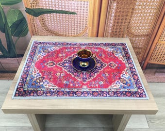 Kilim Style Table Placemats: Vintage Turkish Rug Prints (Set of 4) 12505-01