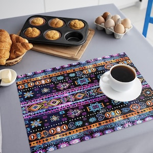 Impressive placemats, Unique placemats, Organic placemats, Durable placemat, Decorative placemats, Washable placemat, Fabric placemat, 319