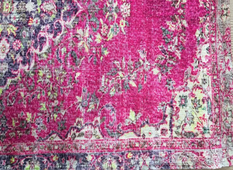 Vintage Turkish Rug Placemats: Ethnic Design, Durable Fabric 11570-02 image 16