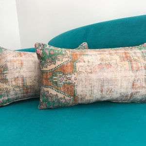 Ethnic pillow cover, Throw pillow, Armchair pillow, Accent pillow, Chenille pillow, Oushak pillow, Lumbar pillow, Couch pillow, 7951-03