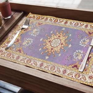 Platzset im Vintage-Stil, Platzset für Geburtstagsfeiern, Hotelgeschirr, Restaurantgeschirr, trendige Platzsets, schickes Tischset, 12390-02