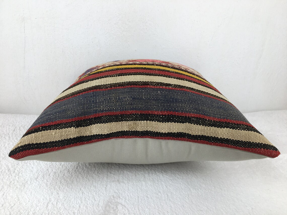 Kilim pillow 16 x 16 cushion kilim washable pillow bed Etsy