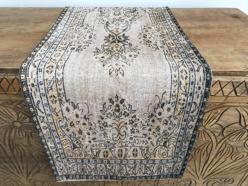 Magnificient runner, Dresser decor runner, Makeup desk runner, Bathroom table runner, Kilim design table runner, Woven table runner,