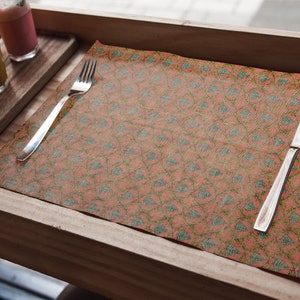 Oilproof placemats, Decorative tableware, Wedding event placemats, Custom placemats, Oriental table mat, Traditional rug print mats, 7404-03