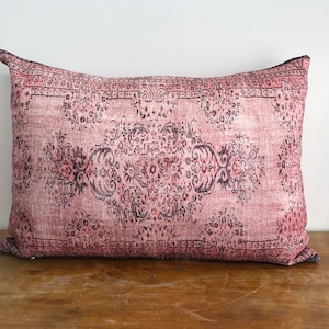 euro sham cover, pink throw pillow, printed pillow cover, velvet pillow, ethnic pillow cover, turkish pillows, sofa cushion, 1884-02