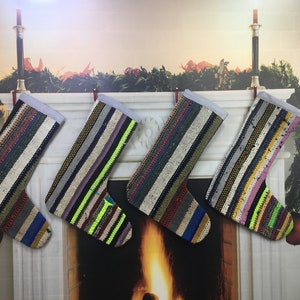 handmade family sock, santa sock, fire place sock, kilim stocking, wall hanging decor, handmade stocking turkish rug sock