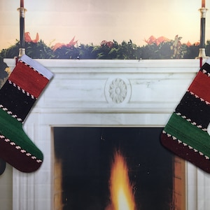 wall decor stockings bohemian kilim stockings, holiday stocking, vintage kilim christmas stocking from turkish kilim rug, christmas tree