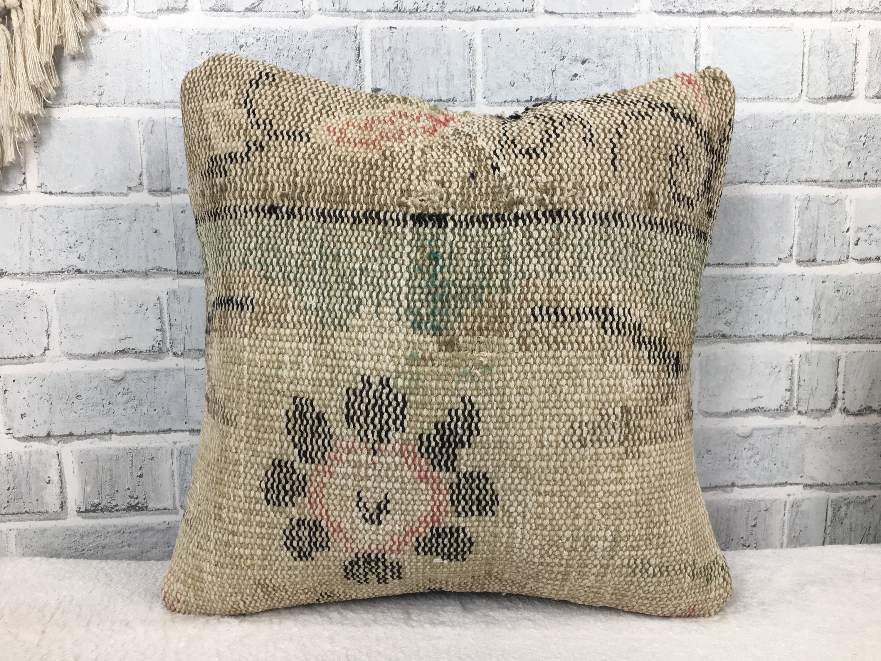 Armchair pillow 16 x 16 rug pillow rug cushions handmade Etsy