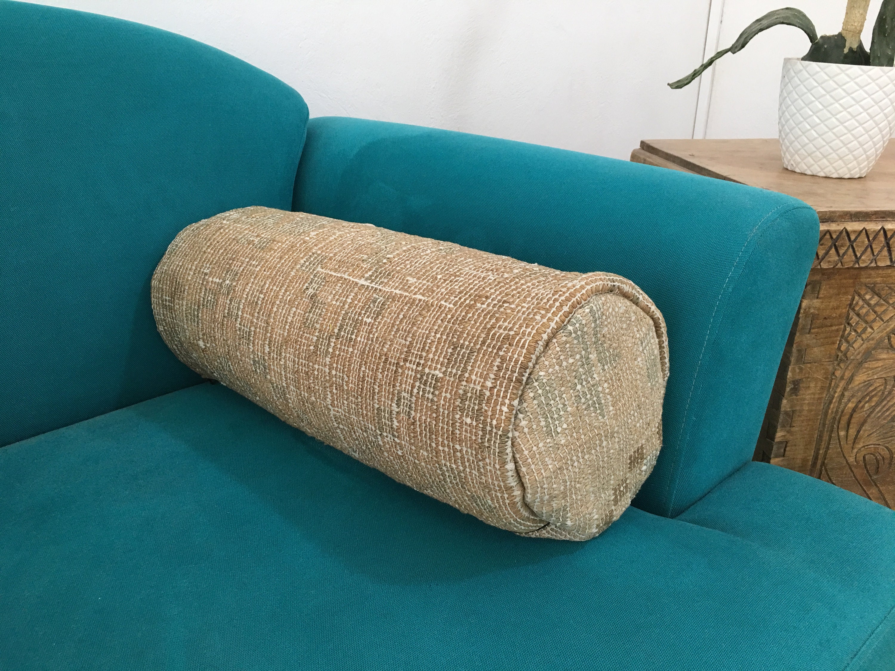 Cuscino, cuscino roll, cuscino divano, copripadonali, cuscino cilindrico,  cuscino 8 x 20 kilim, cuscino in cilindro, cuscino Boho Decor ,489 -   Italia