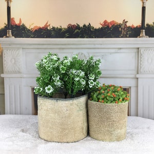 Vintage Rug Plant Holder, Decor Plant Cover, Flower Pot Cover, Planter, Faded Turkish rug Basket , Boho Decor, Rug Planter , PH 869